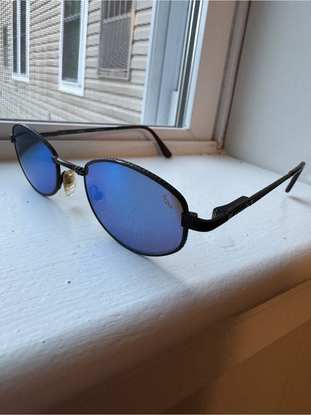 Vintage Revo 1211/001 Atherton Blue Mirror H2O Sunglasses Italy